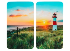Clearance WENKO Herdabdeckplatten , 2er-Set LEUCHTTURM