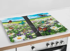 Best WENKO Herdabdeckplatten mit n-Motiv SOMMERWIESE