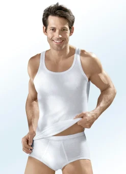 Hot HERMKO Viererpack Slips aus Doppelripp WEISS