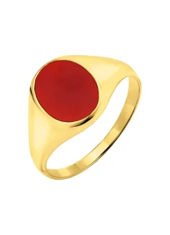 Best BADER Herrenring mit echt Karneol
