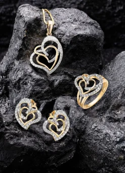 Sale BADER Herz-Damenring mit 68 Diamanten