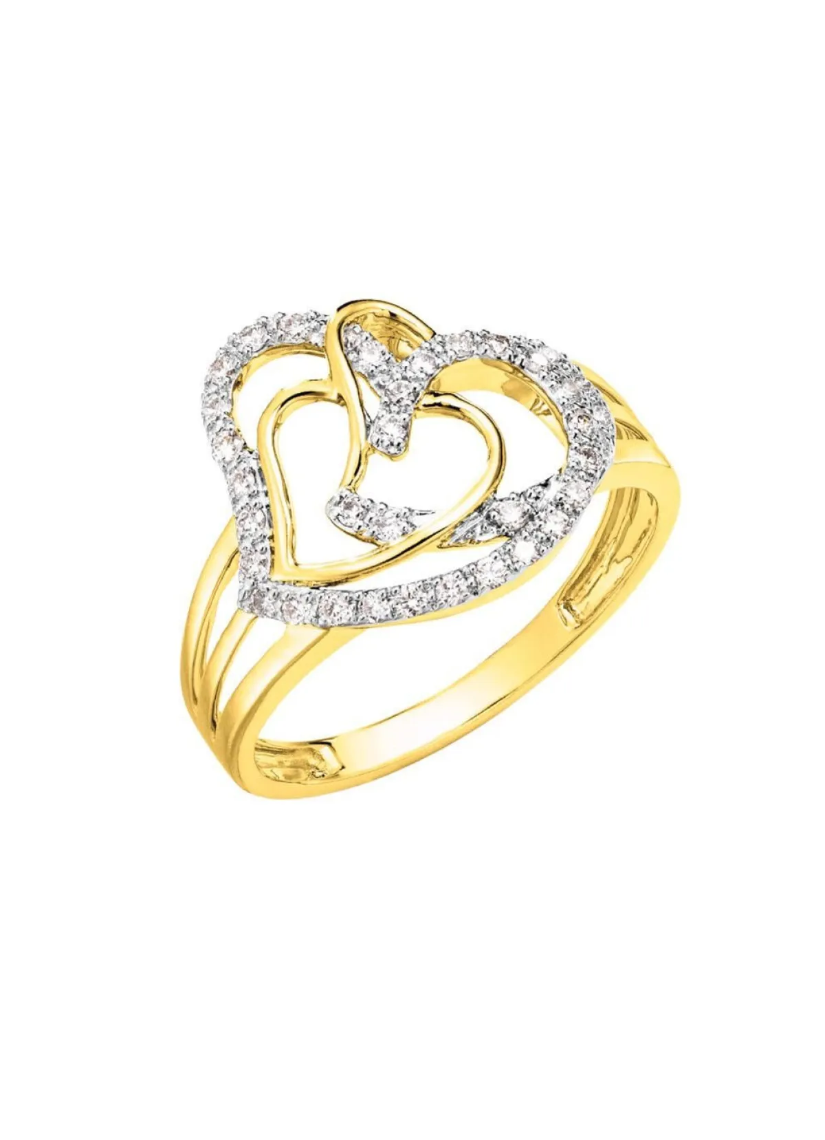 Sale BADER Herz-Damenring mit 68 Diamanten