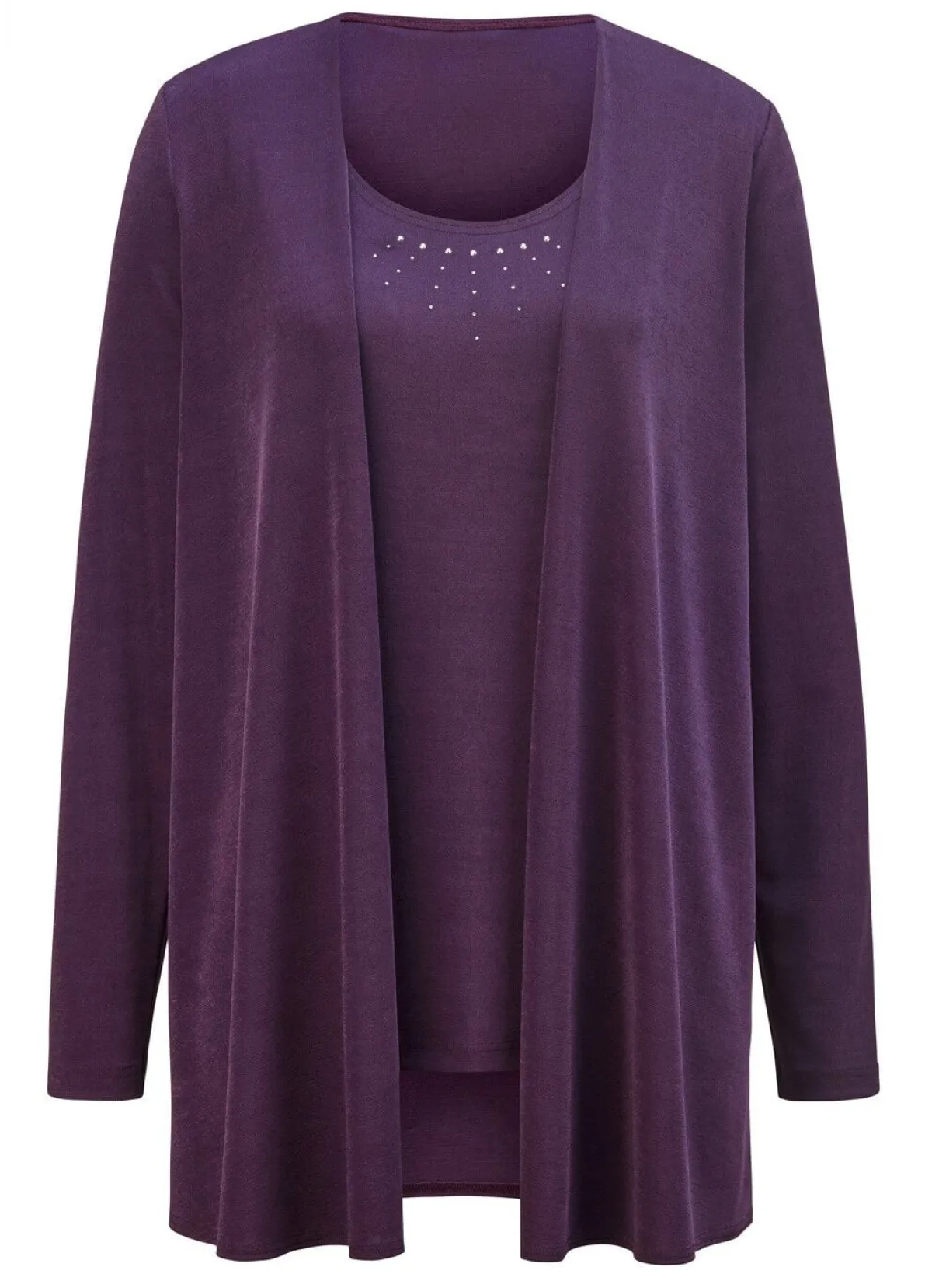 Discount KLAUS MODELLE MADE IN GERMANY Hinreißendes Twin-Set VIOLETT
