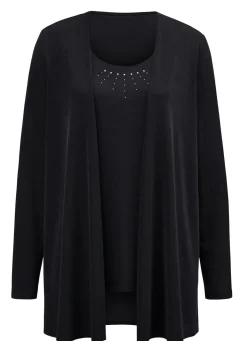 Outlet KLAUS MODELLE MADE IN GERMANY Hinreißendes Twin-Set SCHWARZ