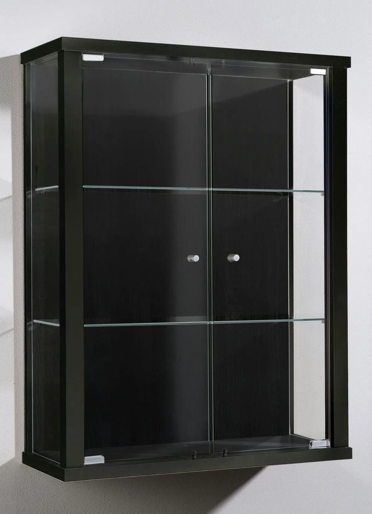 Outlet BADER Hängevitrine mit ESG-Sicherheitsglas SCHWARZ