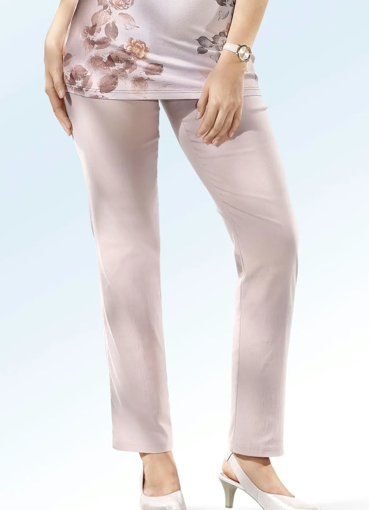 Discount KLAUS MODELLE MADE IN GERMANY Hochelastische Hose ROSENHOLZ