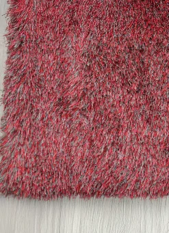 Hot BADER Hochflor Brücken und Teppiche ROT