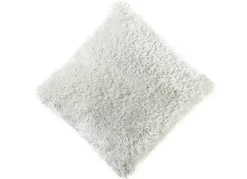 Online BADER Hochflor-Teppiche und Kissen mit Baumwoll-Rückseite WEISS
