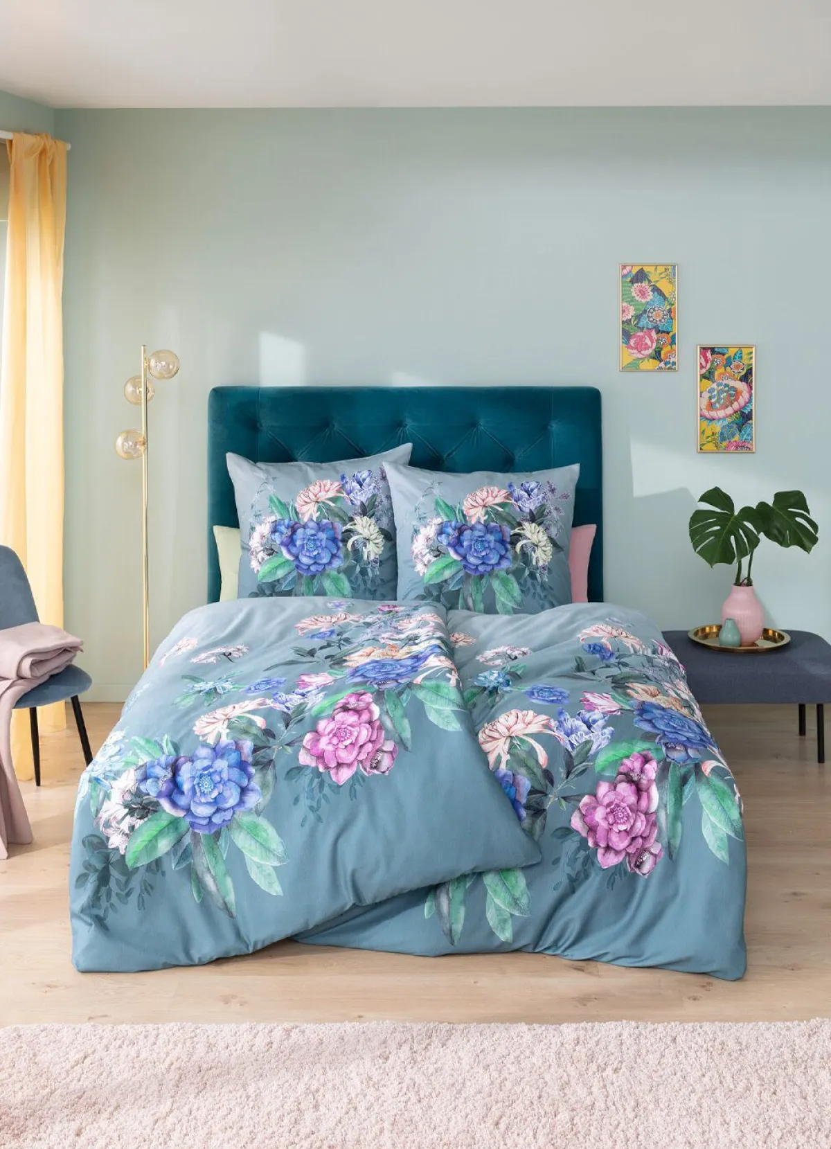 Best ESTELLA Hochwertige Bettwäsche-Garnitur aus 100% Baumwolle MULTICOLOR