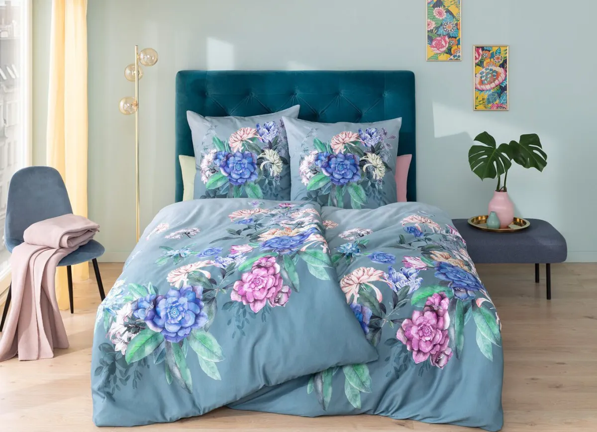 Best ESTELLA Hochwertige Bettwäsche-Garnitur aus 100% Baumwolle MULTICOLOR