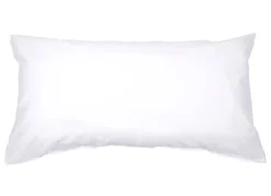 Hot JANINE Hochwertige Mako-Satin-Kissenbezüge mit Reißverschluss WEISS