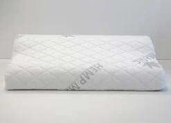 Discount BADER Hochwertiges Fußkissen mit Memory Foam weiß