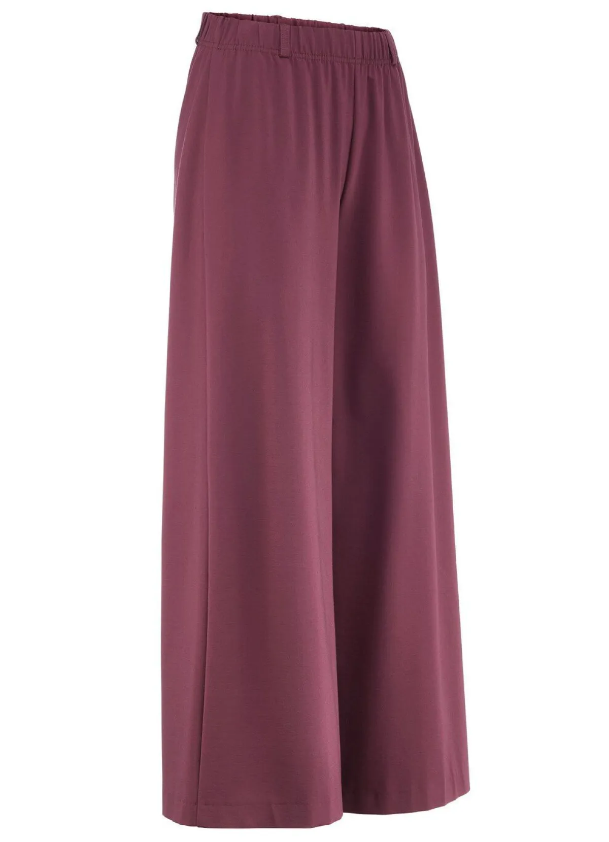 Hot KLAUS MODELLE MADE IN GERMANY Hose in aktueller Palazzo-Form BORDEAUX