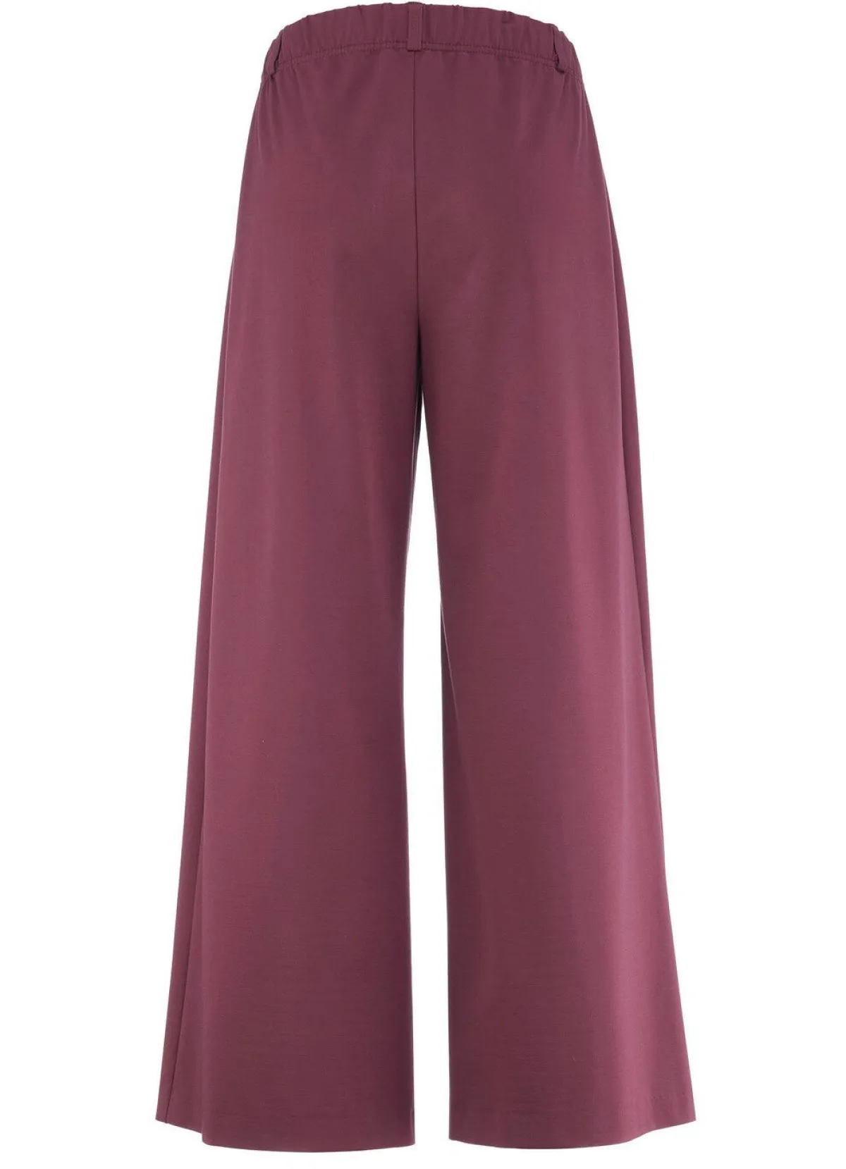 Hot KLAUS MODELLE MADE IN GERMANY Hose in aktueller Palazzo-Form BORDEAUX