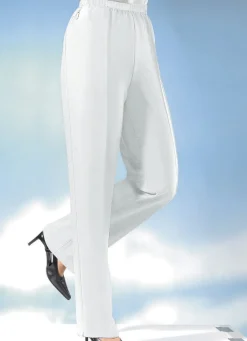 Sale BADER Hose in bequemer Schlupfform in 8 Farben ECRU