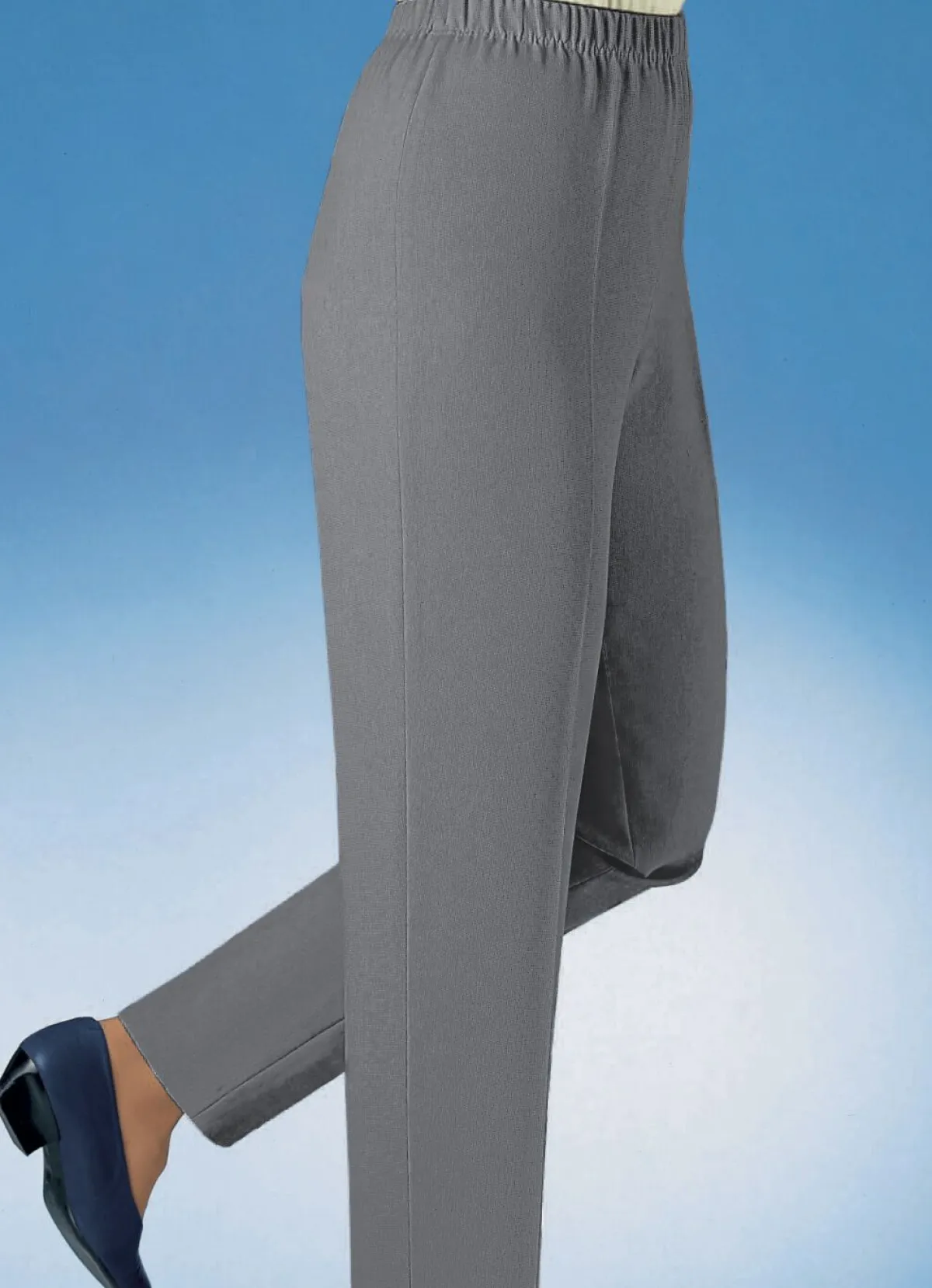 Clearance KLAUS MODELLE MADE IN GERMANY Hose in hochwertiger Qualität in 9 Farben MITTELGRAU MEL.