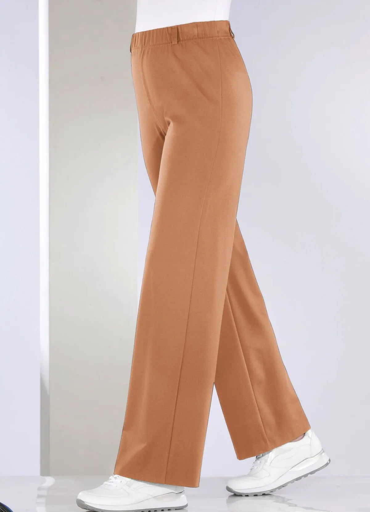 Sale BADER Hose in modischer Palazzo-Form CAMEL