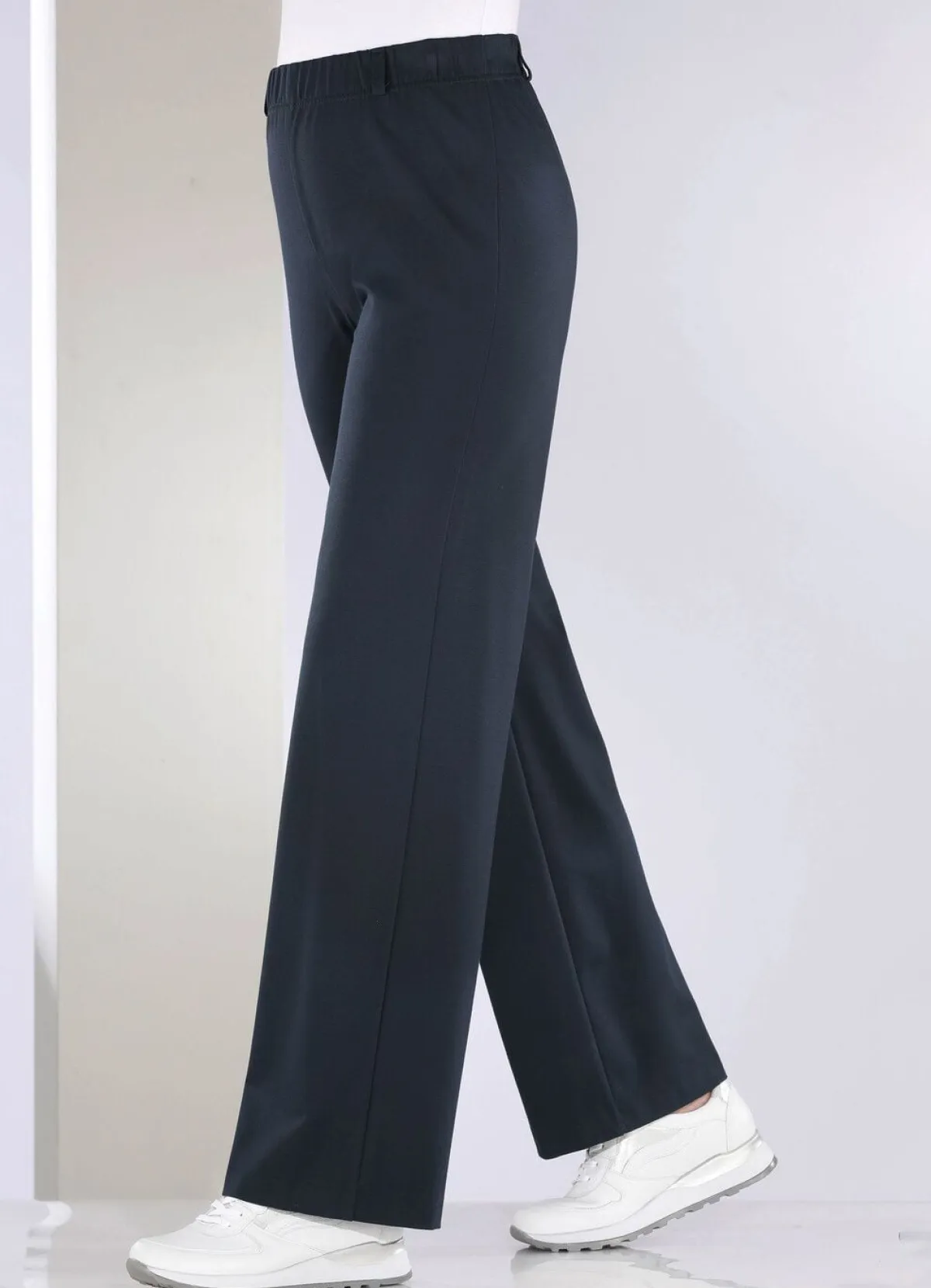 Sale BADER Hose in modischer Palazzo-Form MARINE