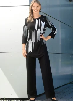 Clearance BADER Hose in modischer Weite SCHWARZ