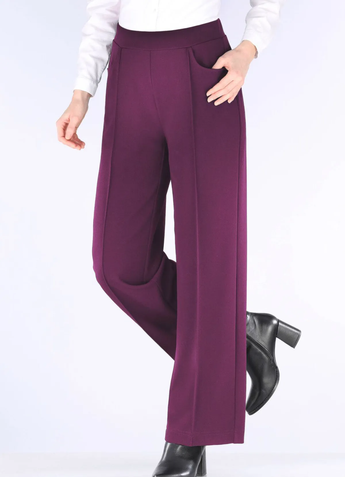 Outlet BADER Hose in modischer Weite BEERE