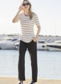 Clearance BADER Hose in modischer Weite SCHWARZ