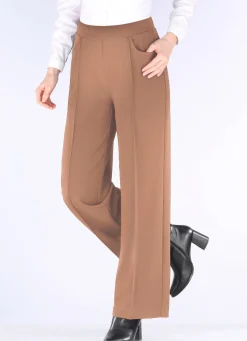Sale BADER Hose in modischer Weite CAMEL