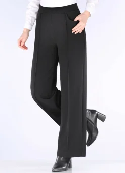 Discount BADER Hose in modischer Weite SCHWARZ