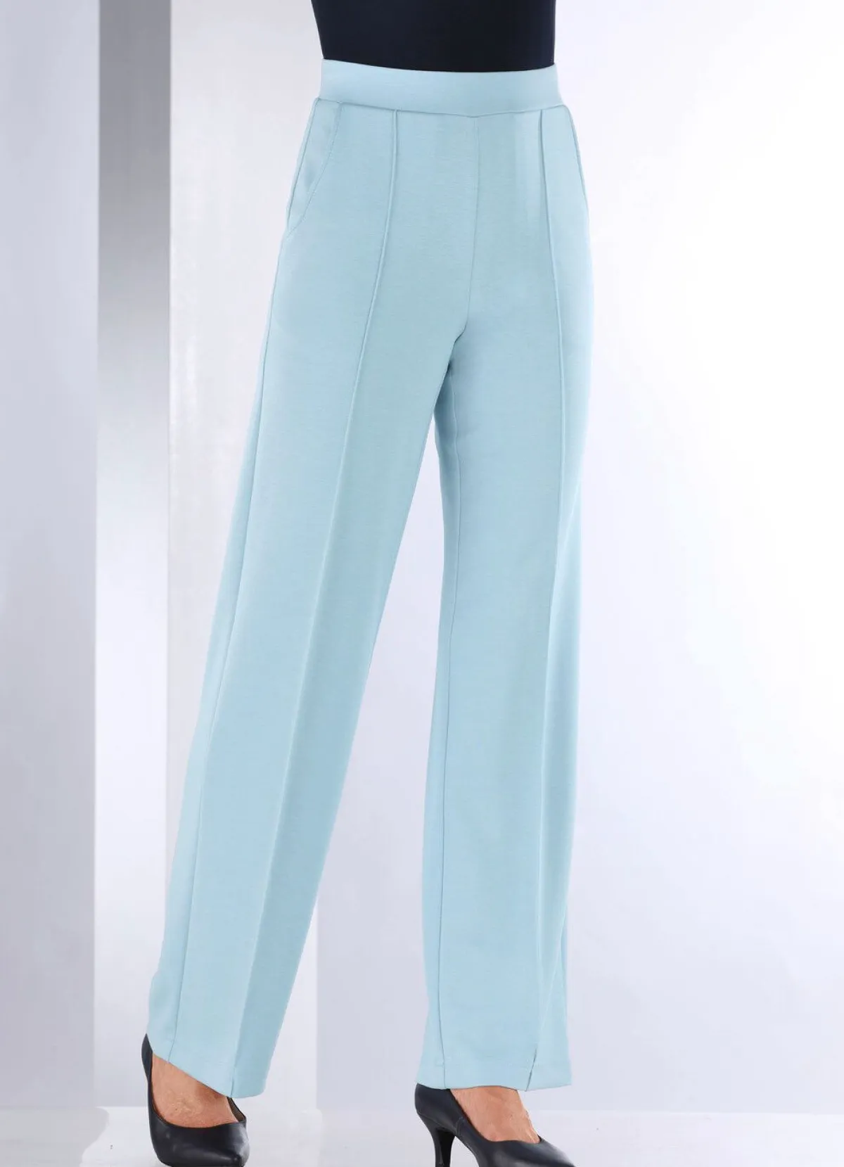 BADER Hose in modischer Weite HELLBLAU