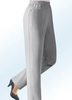 Online KLAUS MODELLE MADE IN GERMANY Hose in Schlupfform HELLGRAU MEL.