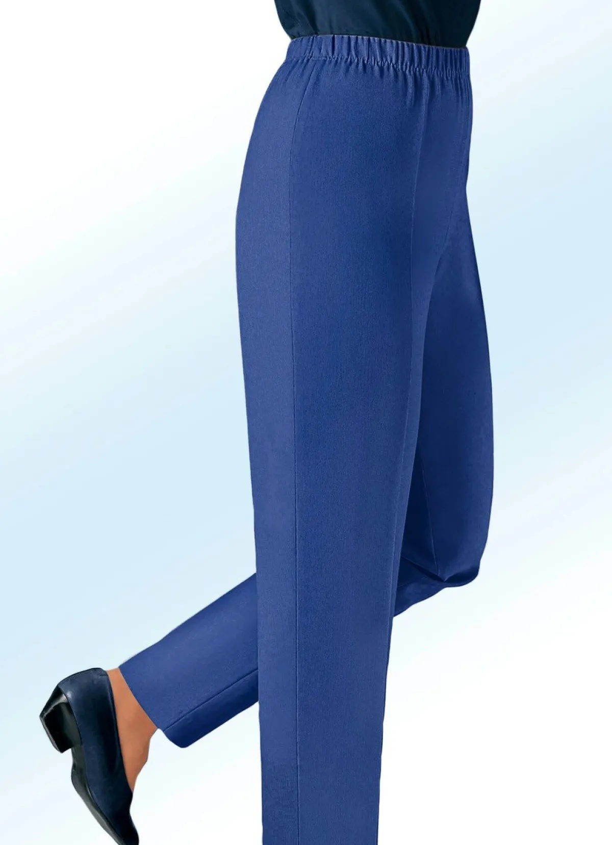 Hot KLAUS MODELLE MADE IN GERMANY Hose in Schlupfform INDIGOBLAU