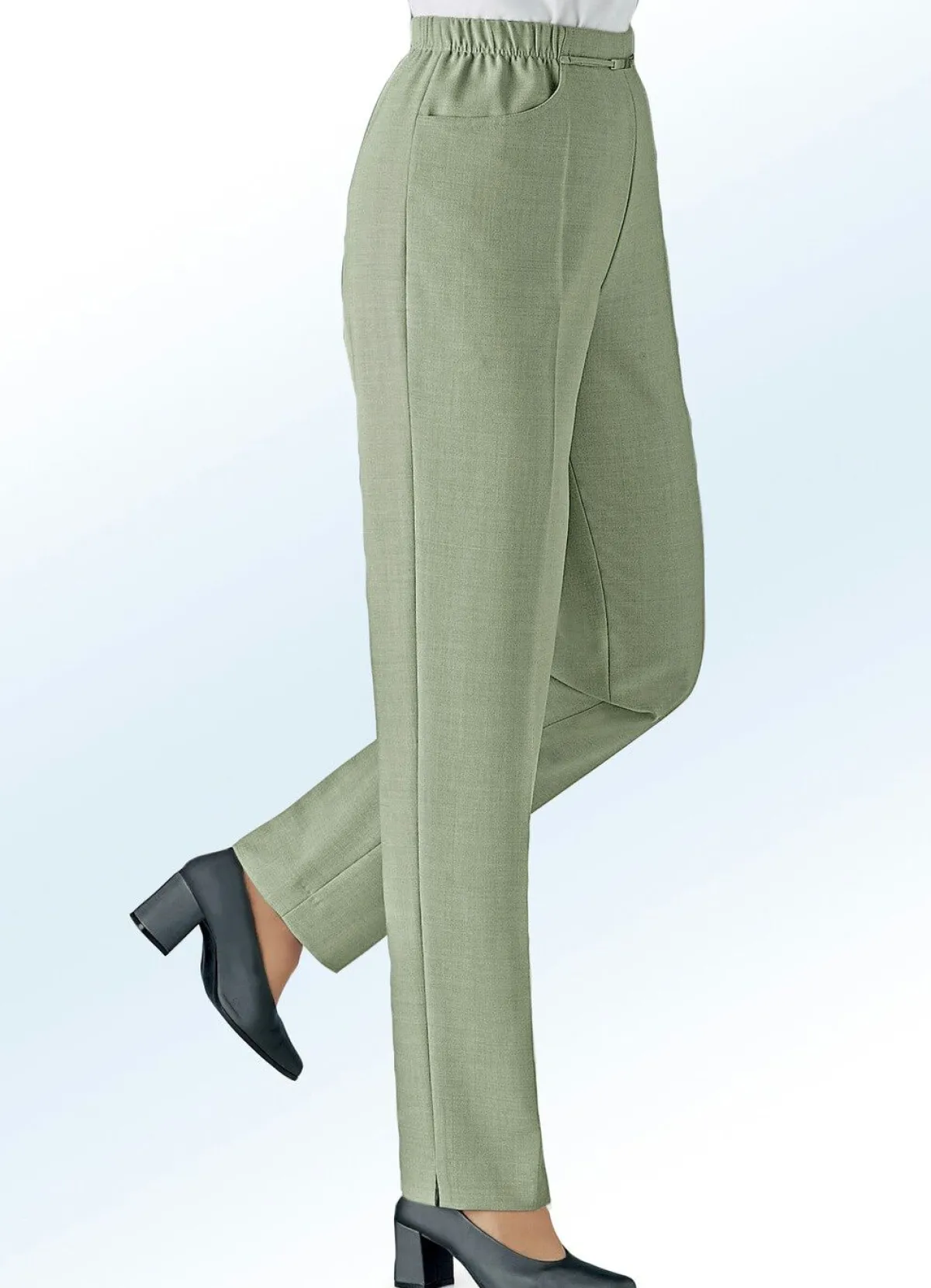 Outlet KLAUS MODELLE MADE IN GERMANY Hose in Schlupfform in 10 Farben SCHILF MELIERT