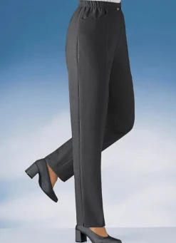 Outlet KLAUS MODELLE MADE IN GERMANY Hose in Schlupfform in 10 Farben SCHWARZ