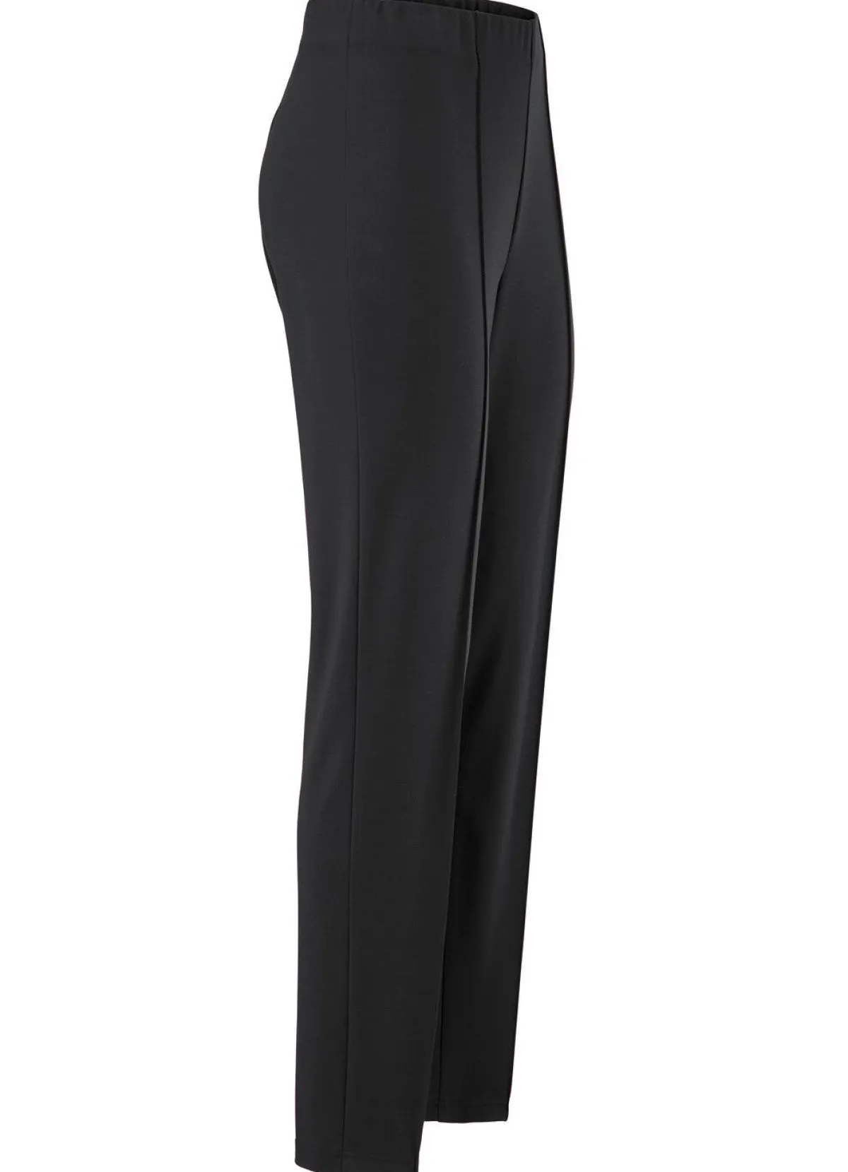 Clearance KLAUS MODELLE MADE IN GERMANY Hose mit angeschnittenem Bund SCHWARZ