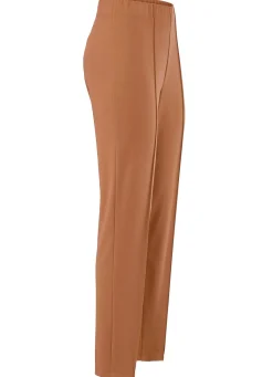 New KLAUS MODELLE MADE IN GERMANY Hose mit angeschnittenem Bund CAMEL