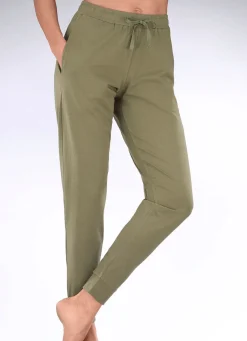 Discount MONAMI Hose mit BIO-Baumwolle und seitlichen Eingriffstaschen OLIV