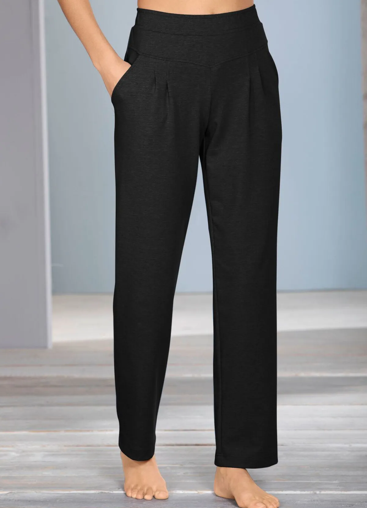 Online ATHLET SPORT Hose mit breitem Dehnbund SCHWARZ
