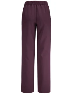 Online BADER Hose mit Bundfalten in modischer Weite AUBERGINE