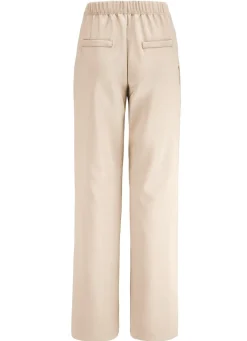 New KLAUS MODELLE MADE IN GERMANY Hose mit Bundfalten in modischer Weite BEIGE