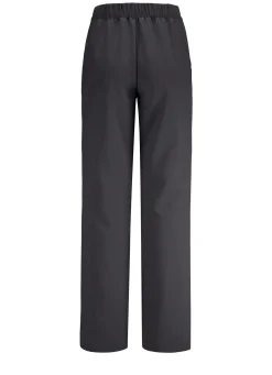 Outlet BADER Hose mit Bundfalten in modischer Weite DUNKELGRAU
