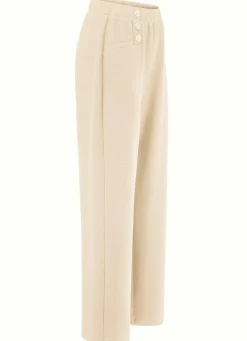 Clearance BADER Hose mit dekorativen Zierknöpfen BEIGE