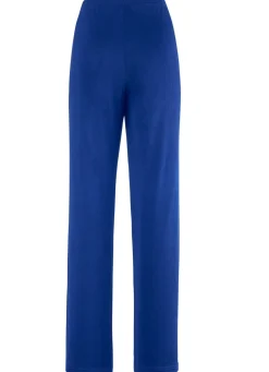 Outlet KLAUS MODELLE MADE IN GERMANY Hose mit edlem Glanz ROYALBLAU