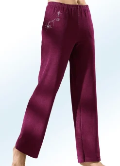 Best BADER Hose mit hübscher Schmucksteinzier BROMBEERE