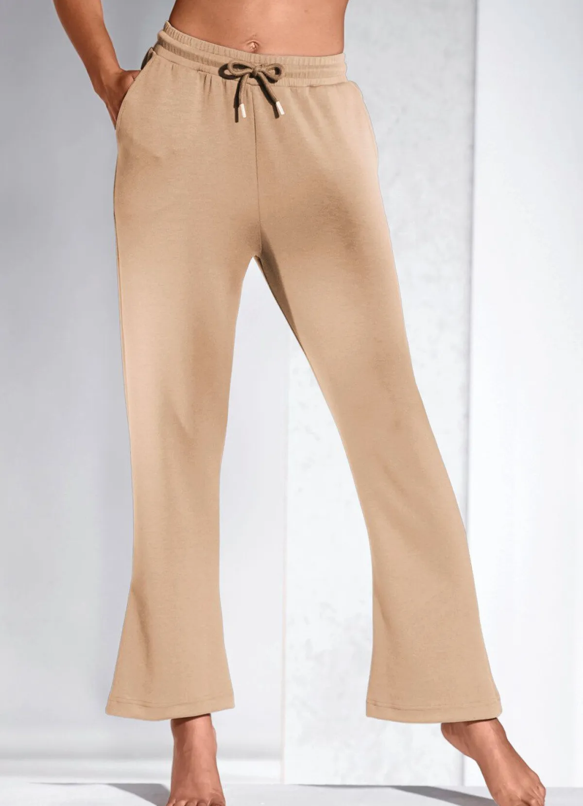 Clearance LAURINA Hose mit leicht ausgestellter Fußweite SAND