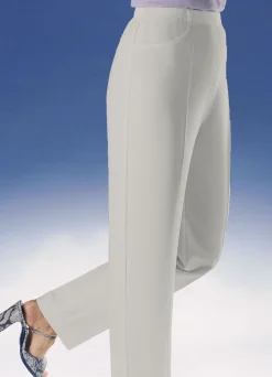 New BADER Hose mit praktischen Seitentaschen KIESEL MELIERT