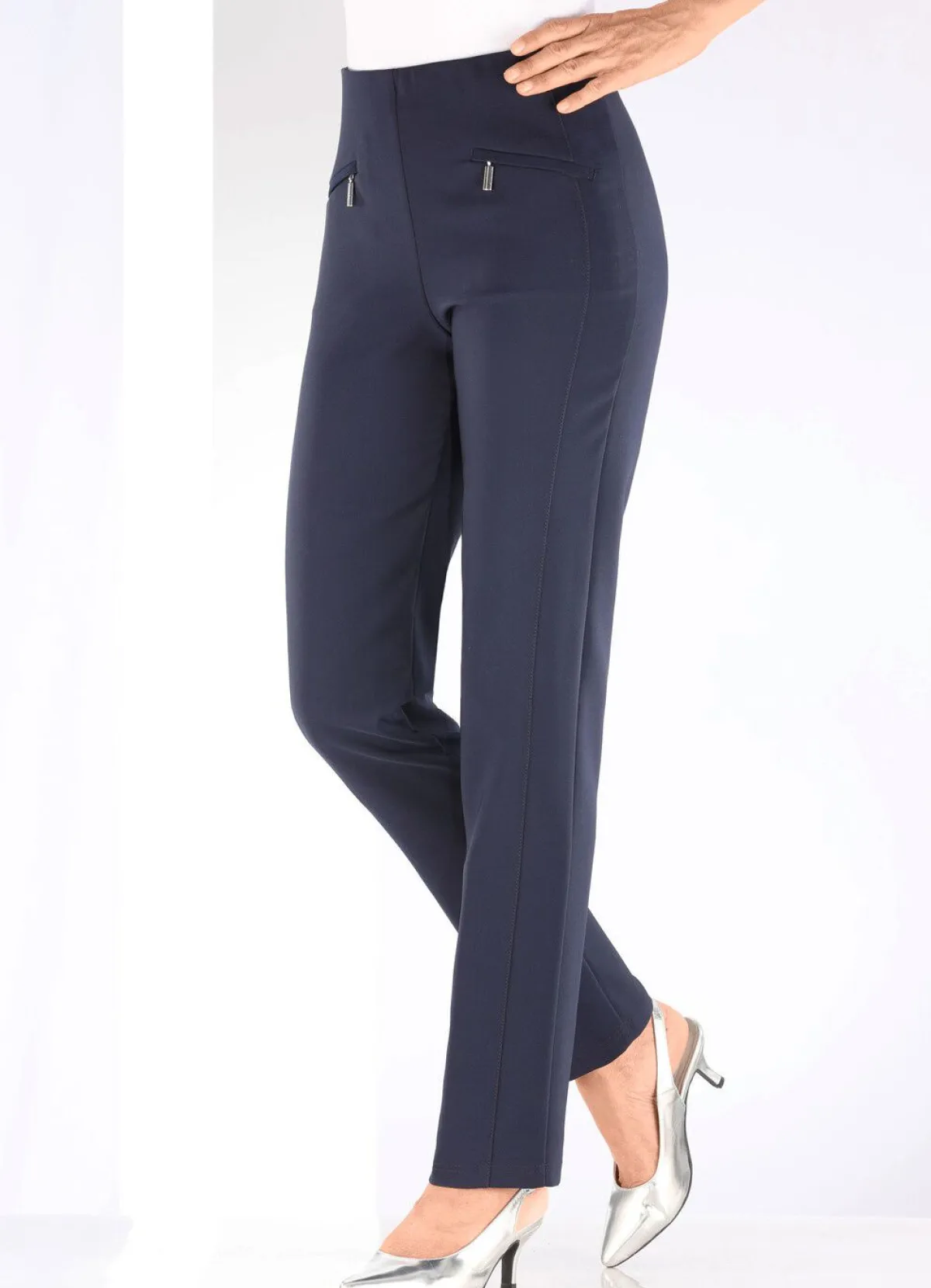 New BADER Hose mit Reißverschlüssen an den Taschen MARINE