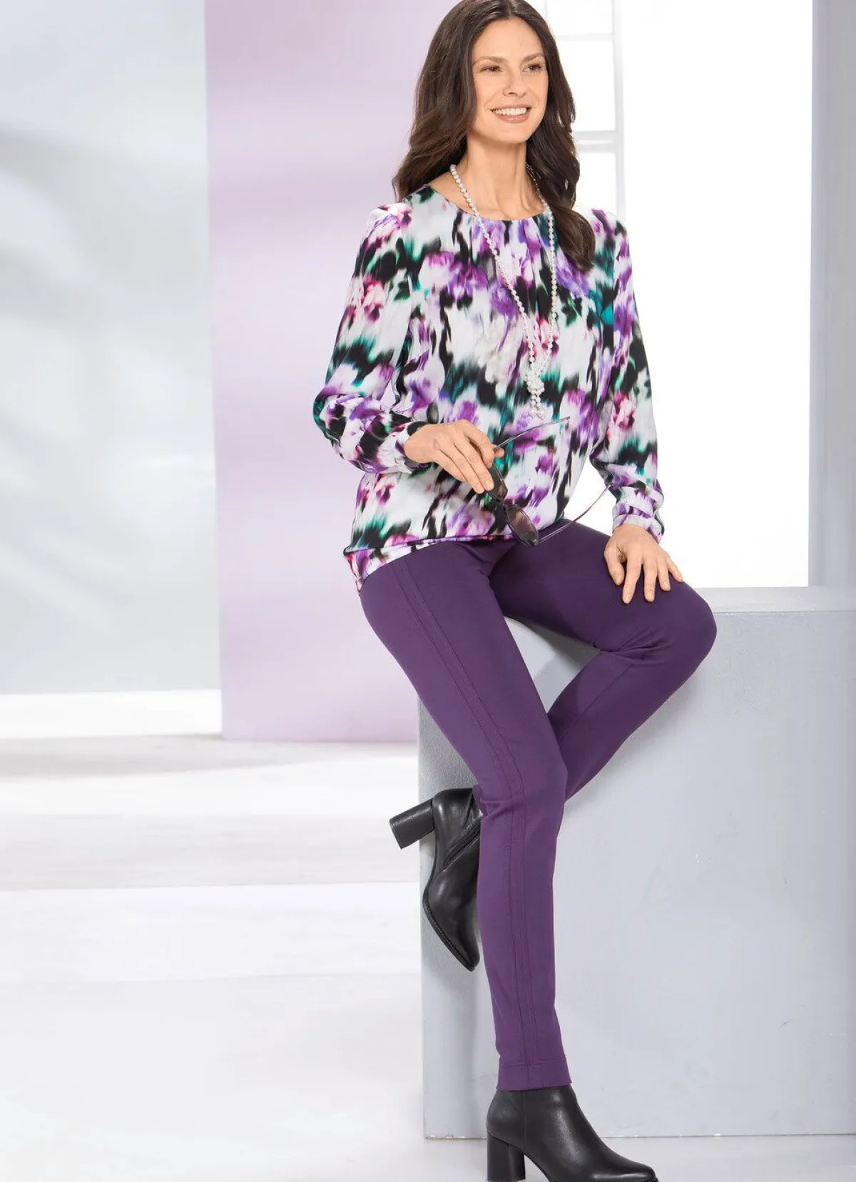 Outlet BADER Hose mit schmaler Beinweite VIOLA