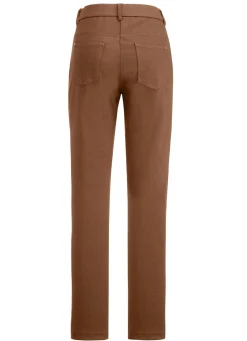 Outlet BADER Hose mit sportivem Chic COGNAC