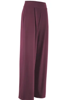 Sale KLAUS MODELLE MADE IN GERMANY Hose mit weitem Beinverlauf BORDEAUX