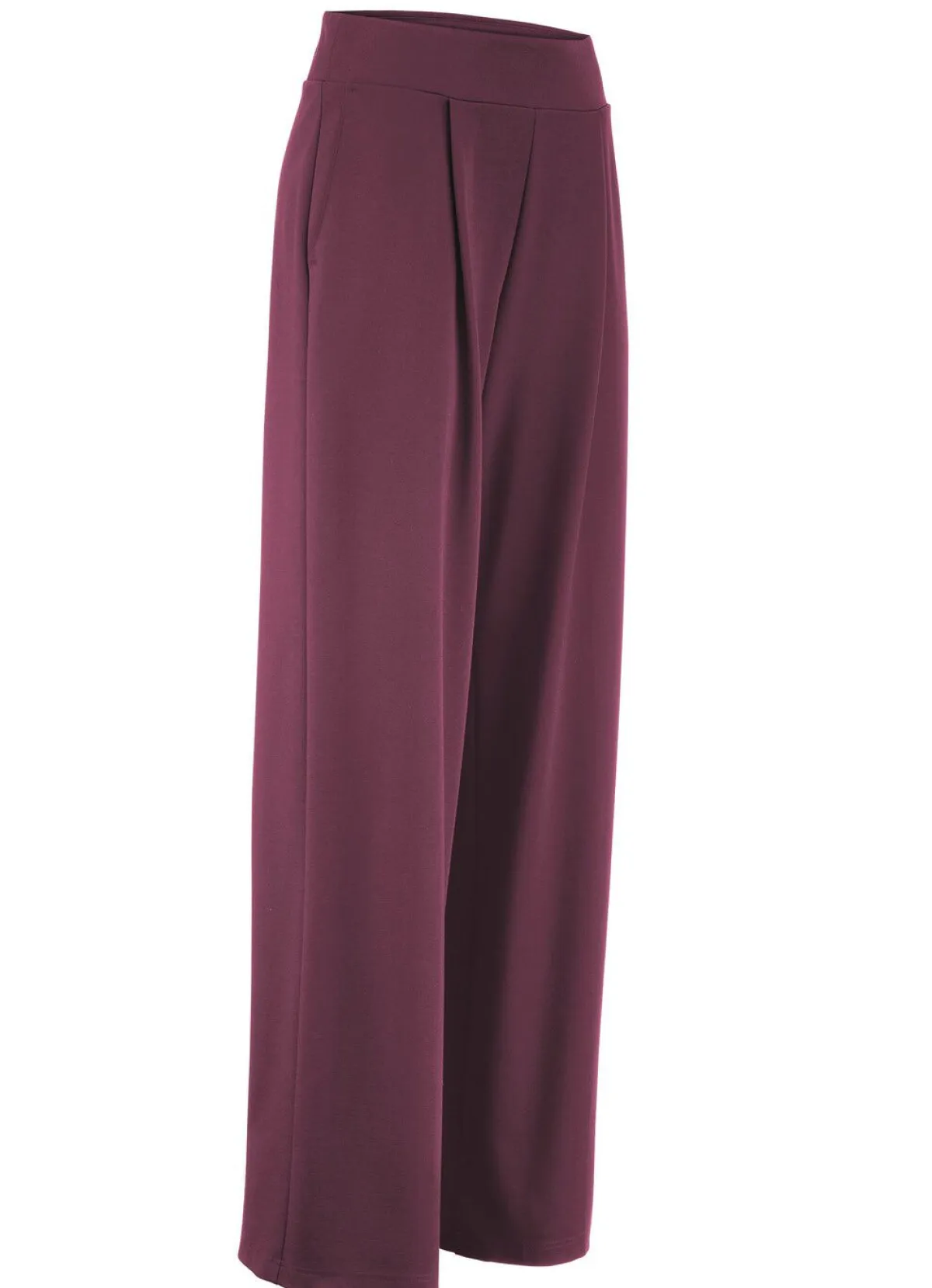 Sale KLAUS MODELLE MADE IN GERMANY Hose mit weitem Beinverlauf BORDEAUX