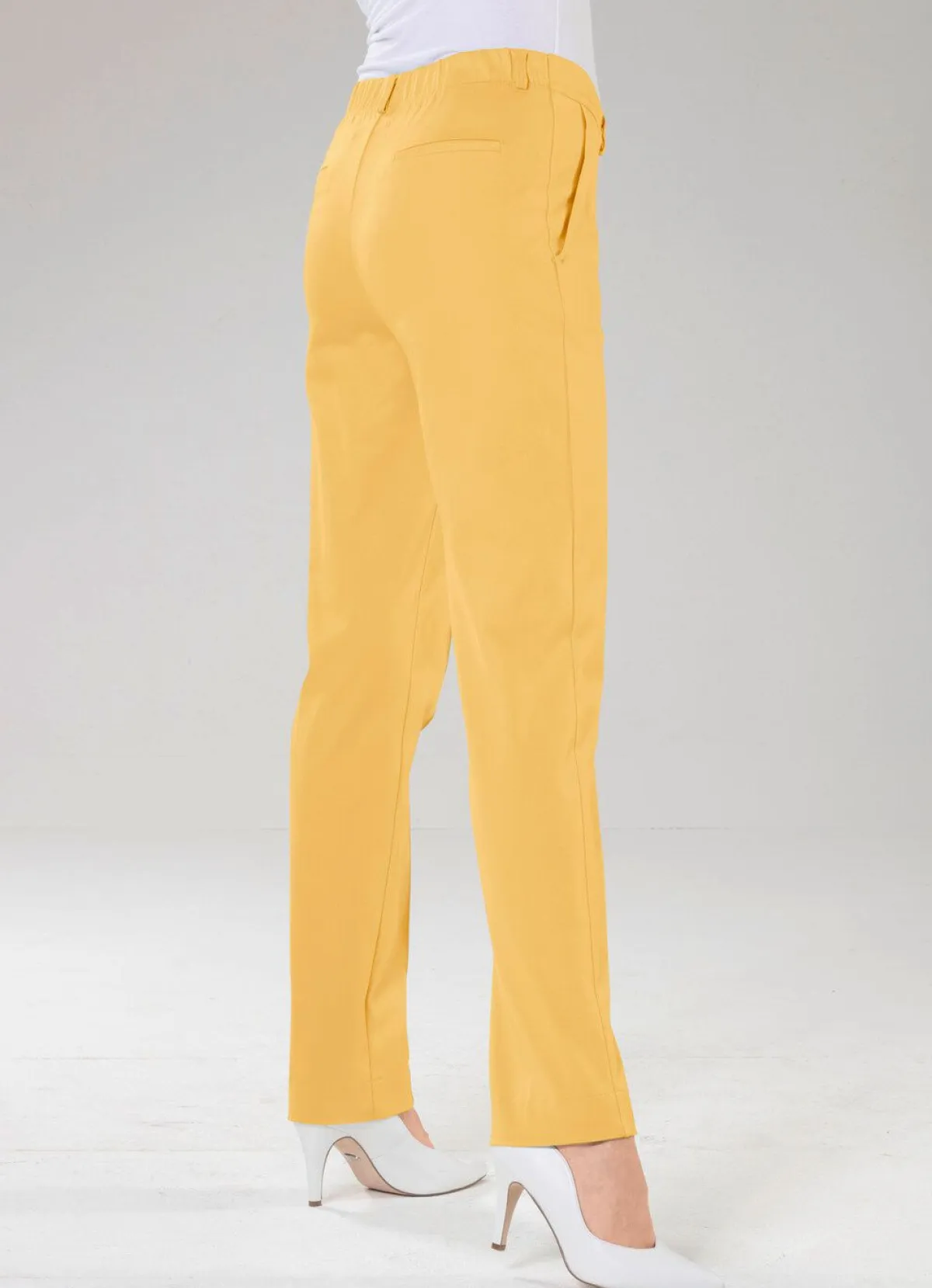 Best Stilschmiede Hose mit Ziersteppungen GELB